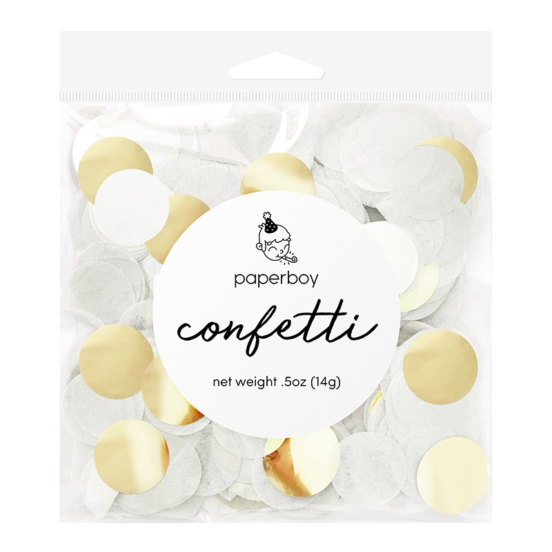 
                      
                        Confetti - White & Gold by Paperboy at Confetti Gift and Party
                      
                    