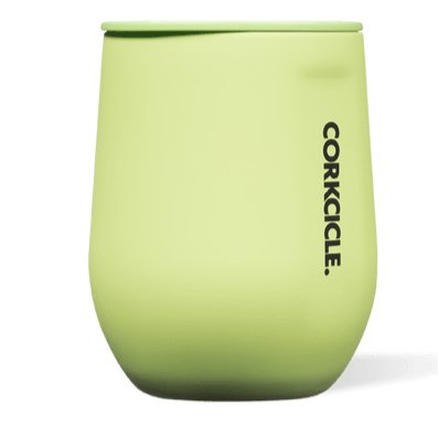 Corkcicle Stemless 12oz Neon Lights Citron - #confetti-gift-and-party #-Corkcicle