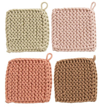  Cotton Crocheted Pot Holder, 4 Colors - #confetti-gift-and-party #-Creative Co Op