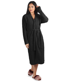  Cozy Knit Long Robe - Black - #confetti-gift-and-party #-Infinity Classics International Inc.