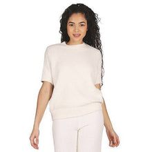  Cozy Knit Short Sleeve Top - Ivory - #confetti-gift-and-party #-Infinity Classics International Inc.