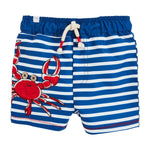 Crab Applique Swim Trunks - #confetti-gift-and-party #-Mud Pie