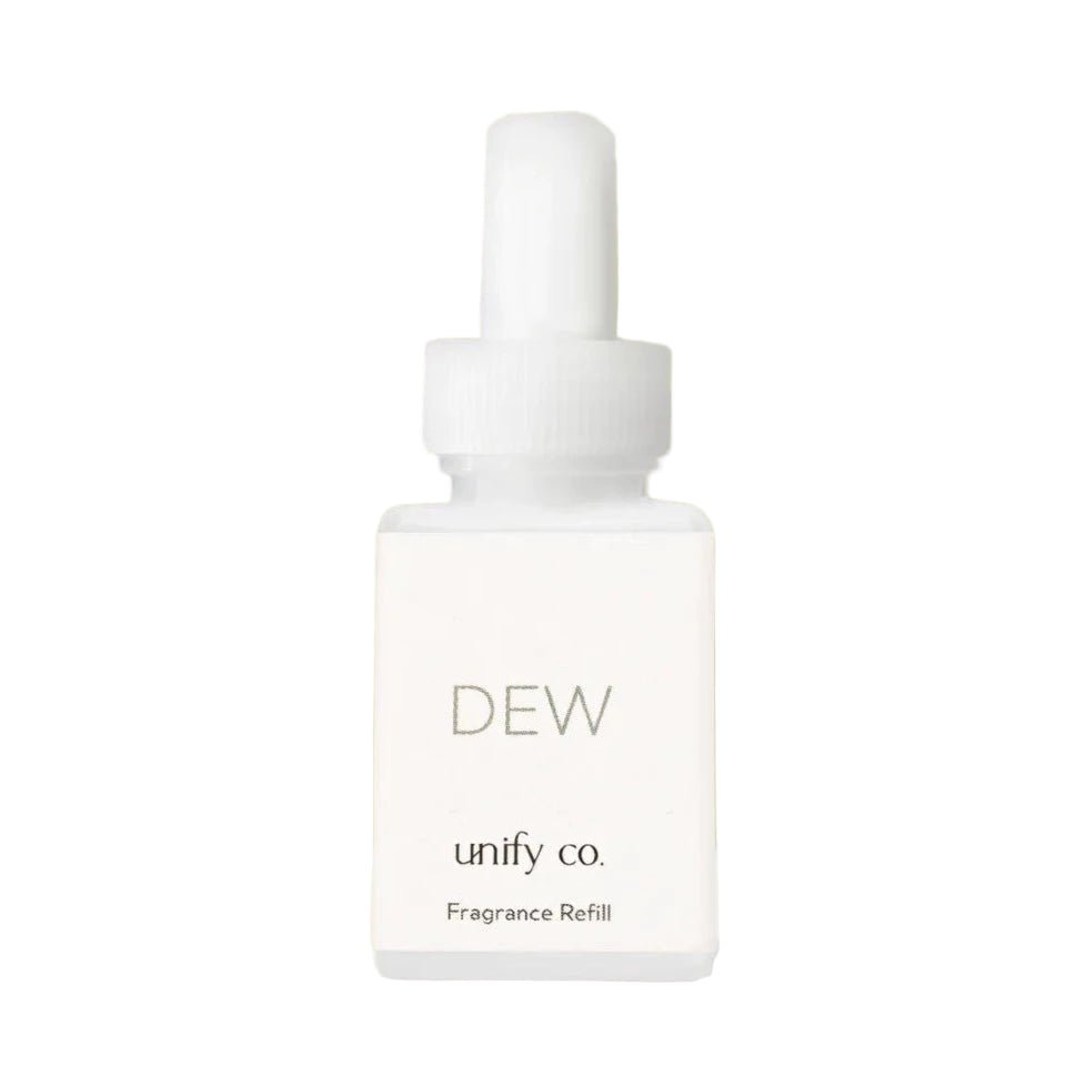Morning Dew Pura fragrance refill with bergamot, white tea, eucalyptus, sandalwood, and amber notes.