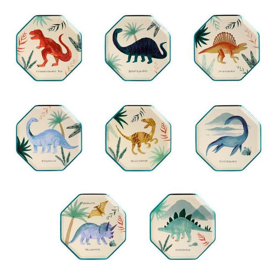 Dinosaur Kingdom Side Plates - #confetti-gift-and-party #-Meri Meri