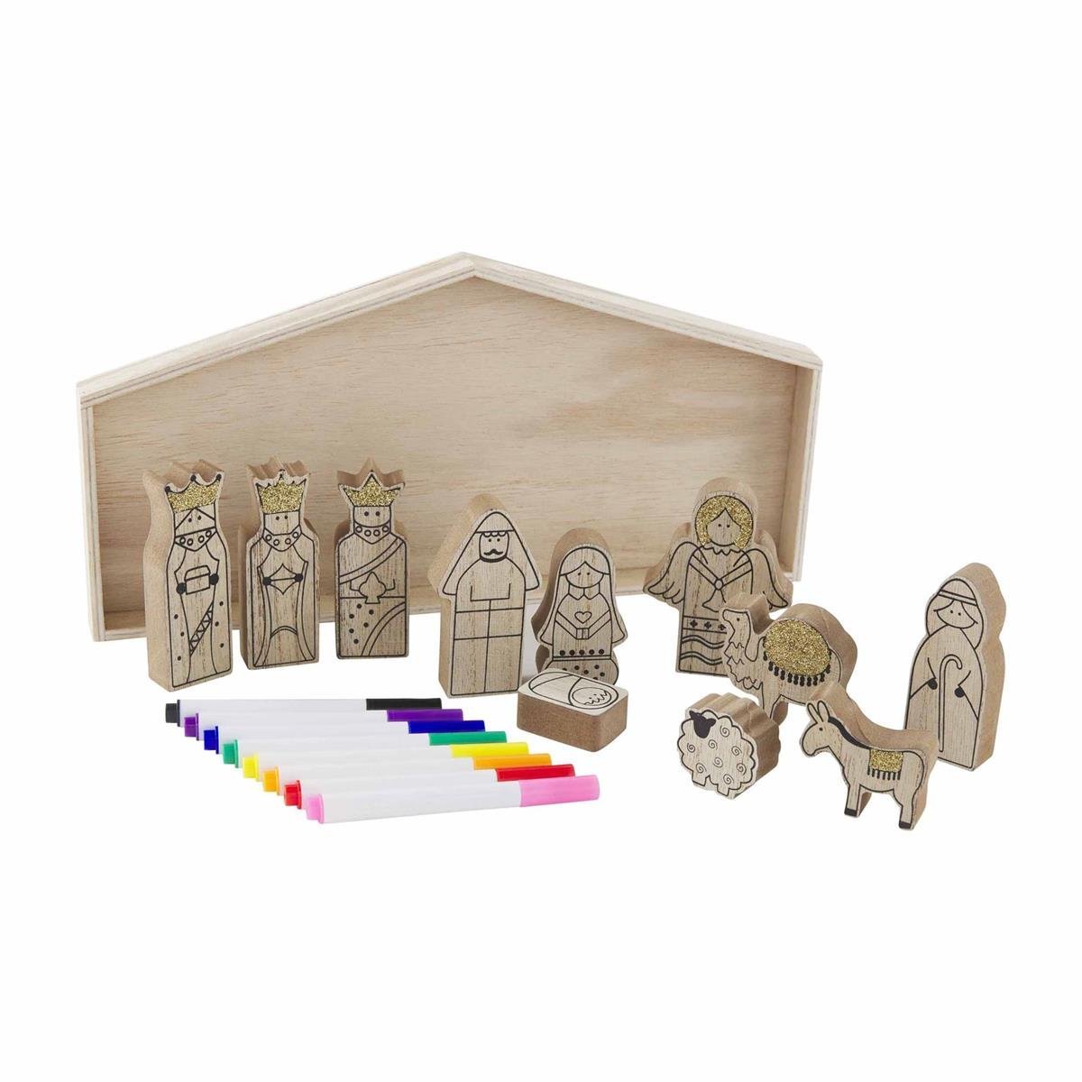 Color Yourself Nativity Set - #confetti-gift-and-party #-Mud Pie