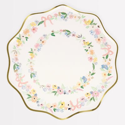 Elegant Floral Dinner Plates - #confetti-gift-and-party #-Meri Meri