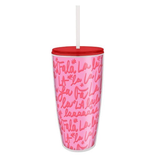 Fa La La Tumbler - #confetti-gift-and-party #-slant