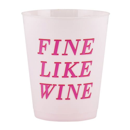 Fine Like Wine - 16 oz Party Flex Cups 8ct - #confetti-gift-and-party #-Slant