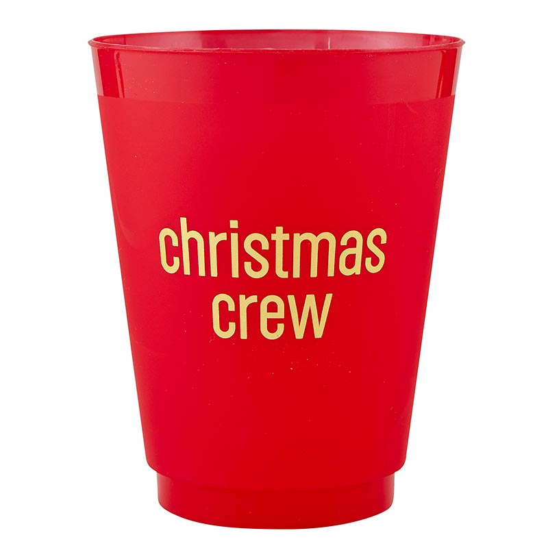 Frost Cup 16 oz Red/Gold Foil - Christmas Crew - #confetti-gift-and-party #-Creative Brands