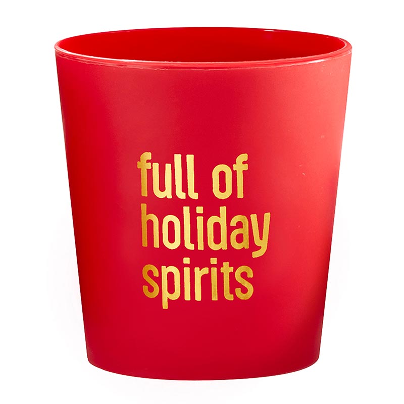 Frost Shot Cup Red/Gold - Holiday Spirits - #confetti-gift-and-party #-Creative Brands