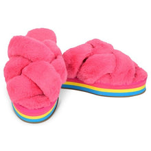  Furry Platform Slippers - #confetti-gift-and-party #-Iscream