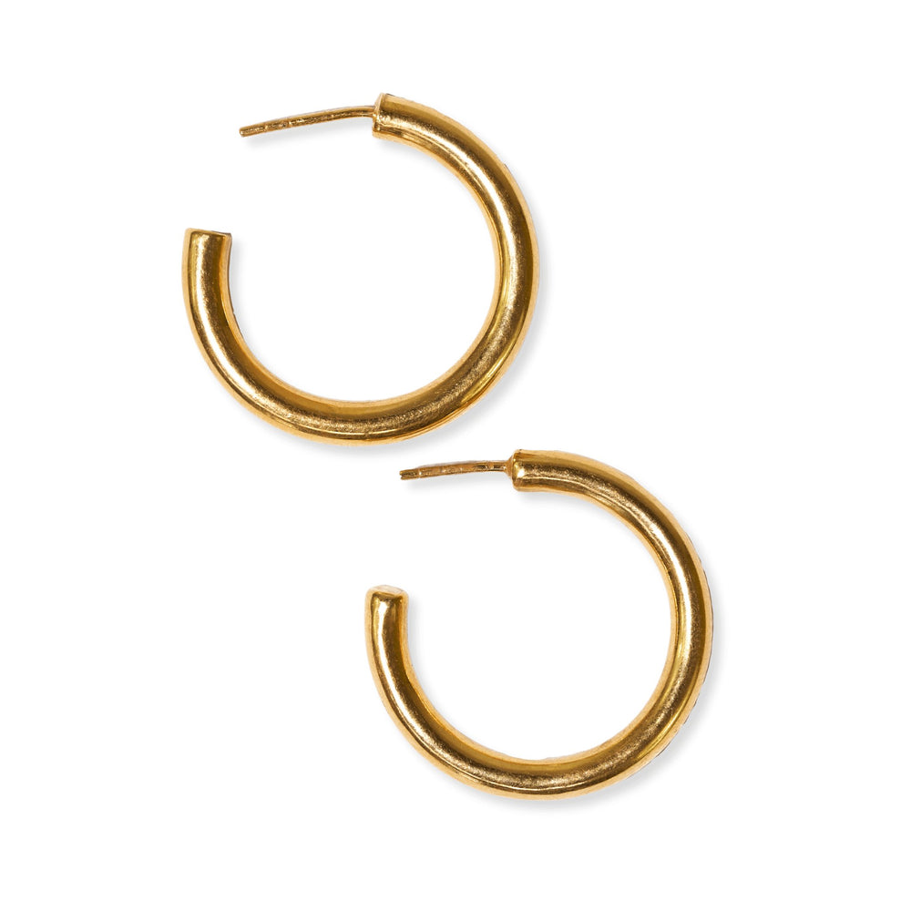 Gemma Everyday S Chunky Hoop - Brass - #confetti-gift-and-party #-Ink + Alloy