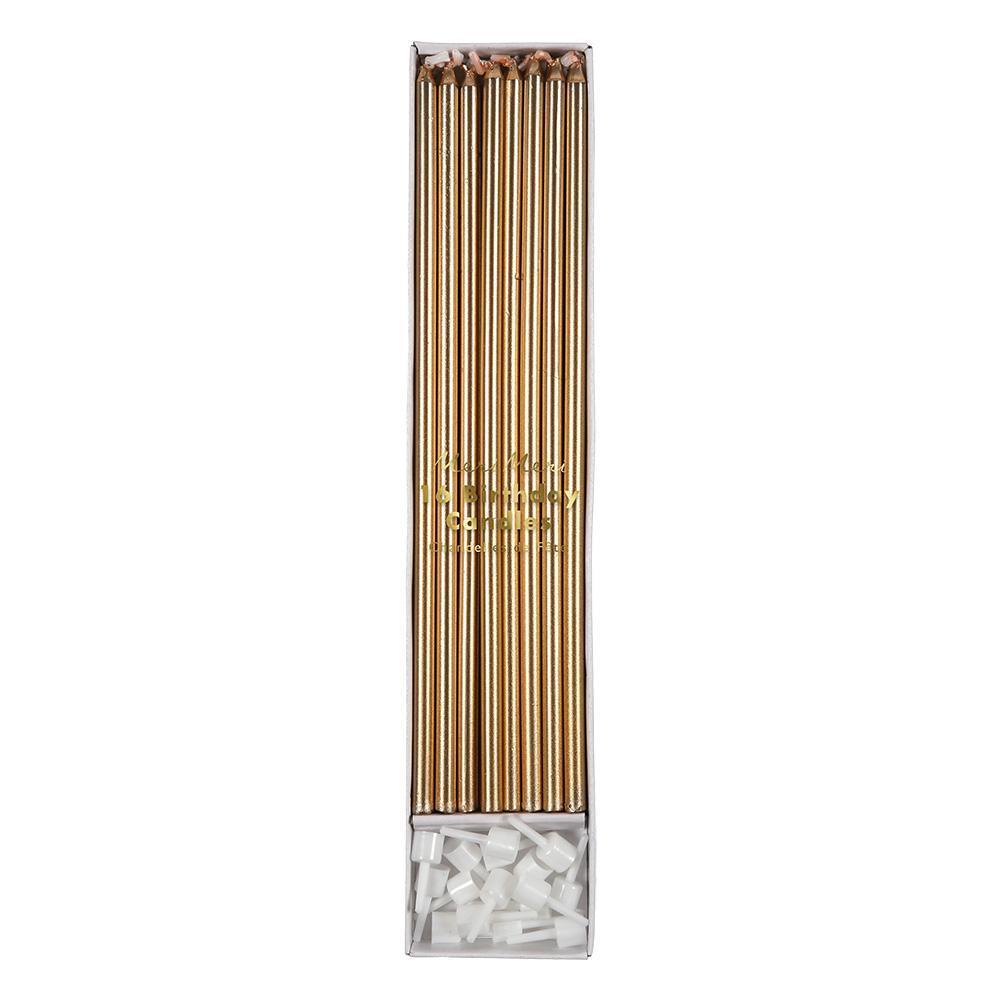 Gold Long Candles - #confetti-gift-and-party #-Meri Meri