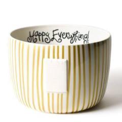 Gold Stripe Happy Everything Big Bowl - #confetti-gift-and-party #-Happy Everything