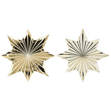  Gold Stripe Star Plates - #confetti-gift-and-party #-Meri Meri