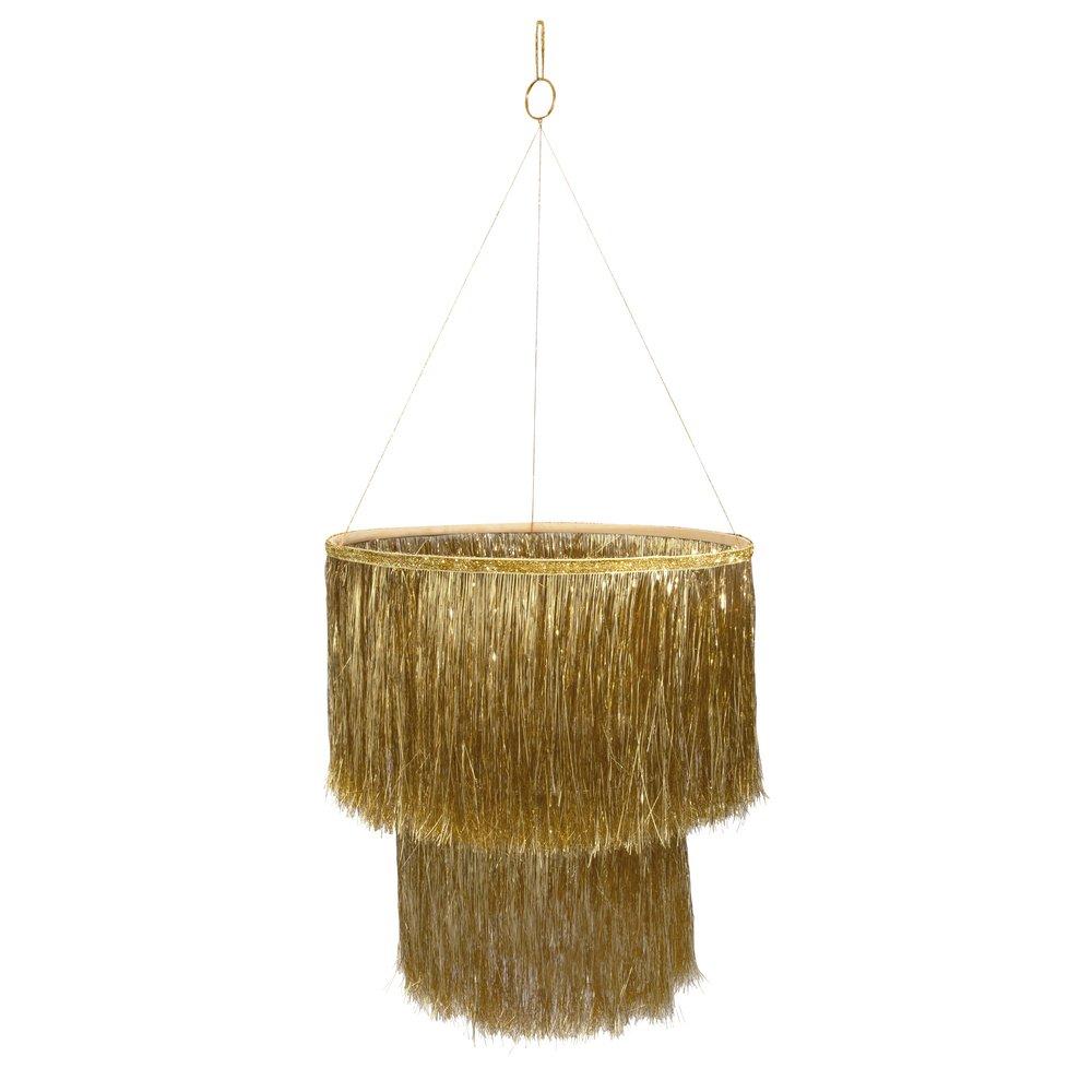 Gold Tinsel Chandelier - #confetti-gift-and-party #-Meri Meri