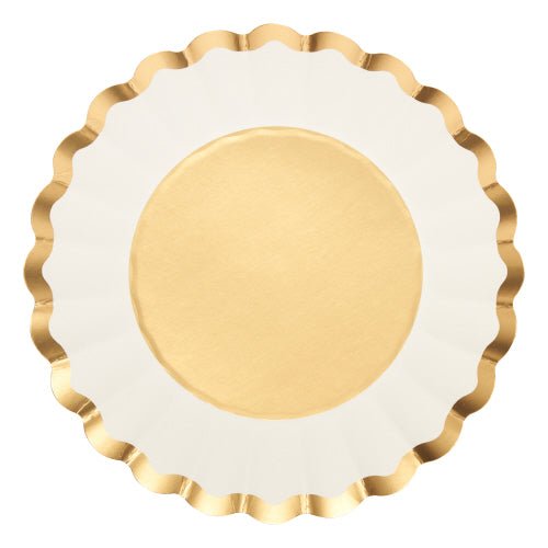 Gold & White Collection Salad Plate - #confetti-gift-and-party #-Sophistiplate Simply Baked