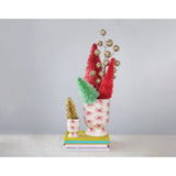 Hand Painted Stoneware Footed Planter/Vase Small - #confetti-gift-and-party #-Creative Co Op