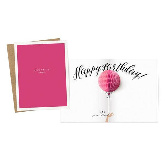 Happy Birthday Balloon Pop-up Card Inklings PaperieConfetti Interiors