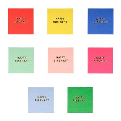 Happy Birthday Small Napkins - #confetti-gift-and-party #-Meri Meri