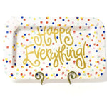 Happy Dot Happy Everything Mini Rectangular Platter - #confetti-gift-and-party #-Happy Everything
