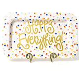 Happy Dot Happy Everything Mini Rectangular Platter - #confetti-gift-and-party #-Happy Everything