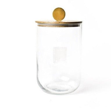 Happy Everything Mini Wooden Lid Glass Jar - Medium - #confetti-gift-and-party #-Happy Everything