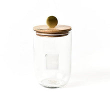  Happy Everything Mini Wooden Lid Glass Jar - Small - Confetti Interiors-Happy Everything