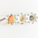 Happy Everything Stone Stripe Mini Trio Bowl - #confetti-gift-and-party #-Happy Everything