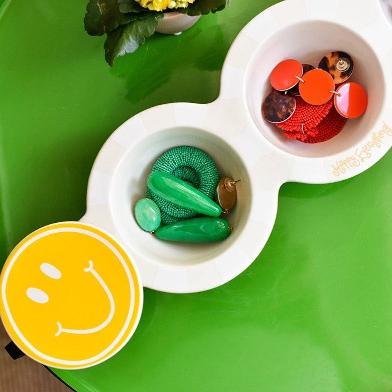 Happy Everything White Stripe Mini Trio Bowl - #confetti-gift-and-party #-Happy Everything