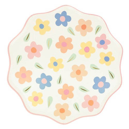 Happy Flowers Dinner Plates by Meri Meri at Confetti Gift and Party