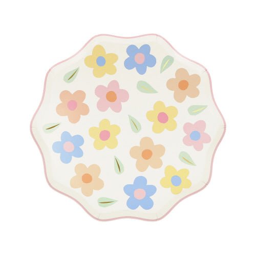 Happy Flowers Side Plates by Meri Meri at Confetti Gift and Party