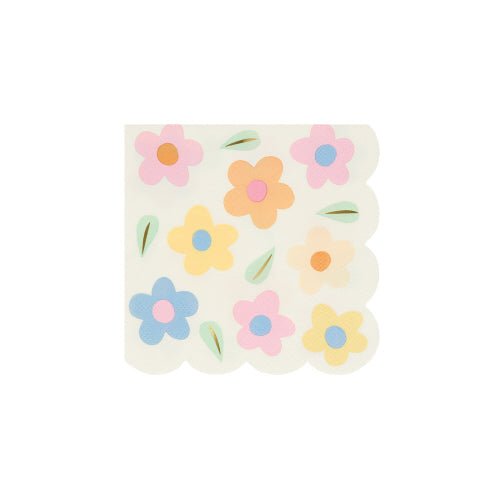 Happy Flowers Small Napkins by Meri Meri at Confetti Gift and Party