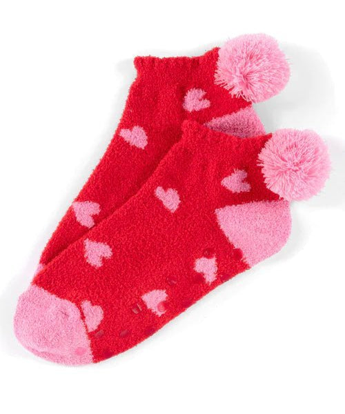 Hearts Home Socks, Red - #confetti-gift-and-party #-Shiraleah