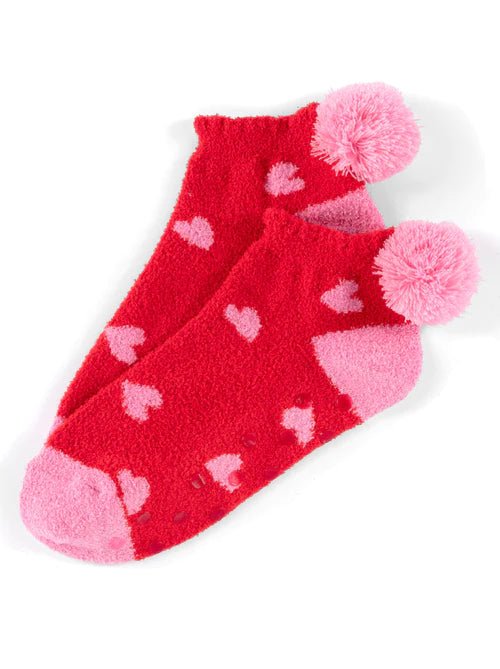 Hearts Home Socks, Red - #confetti-gift-and-party #-Shiraleah