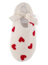 HEARTS SLIPPERS, IVORY: S/M - #confetti-gift-and-party #-Shiraleah