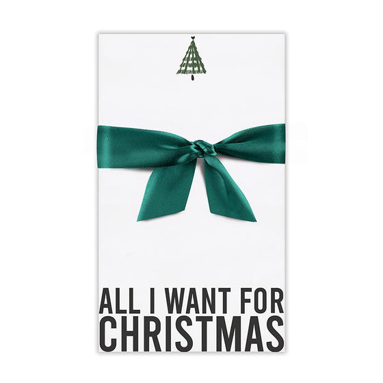 Holiday Notepad - All I Want - #confetti-gift-and-party #-Creative Brands