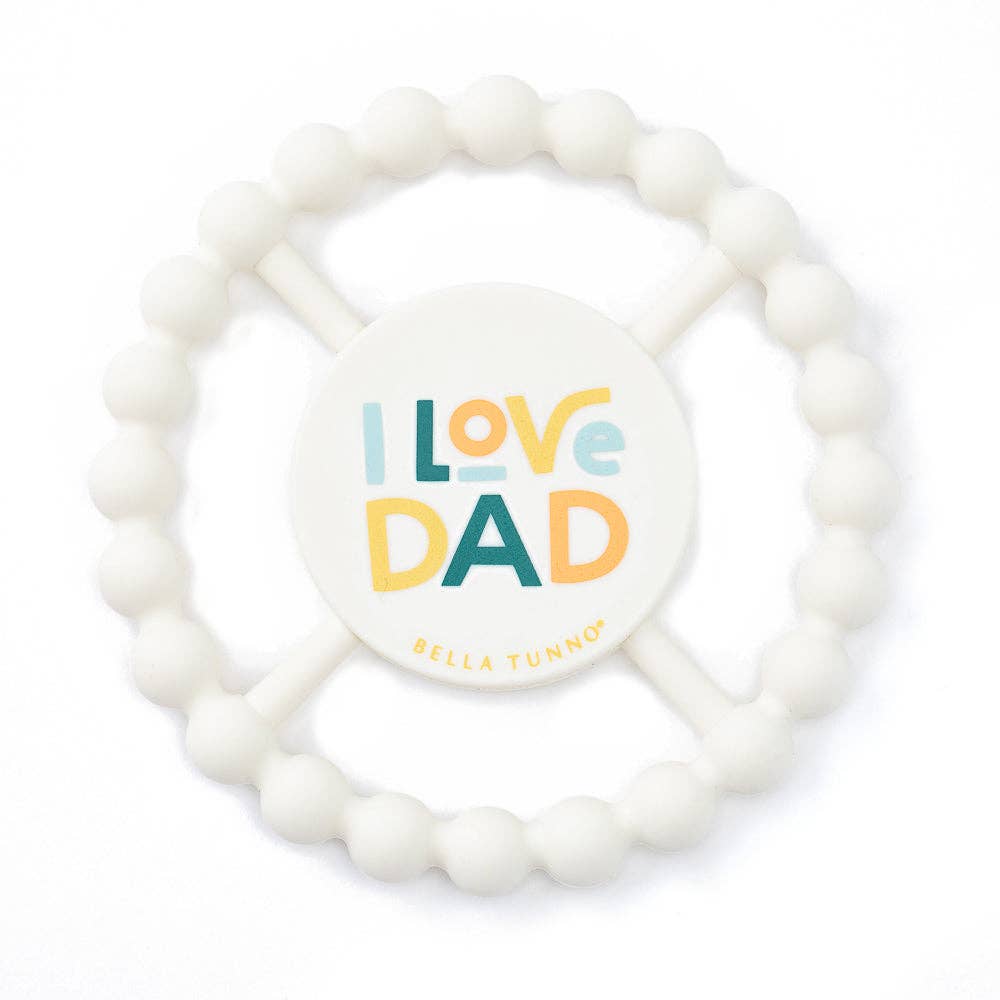 I Love Dad Happy Teether - #confetti-gift-and-party #-Bella Tunno