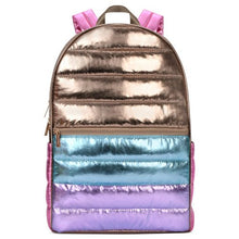  Icy Color Block Puffer Backpack - Confetti Interiors-Iscream