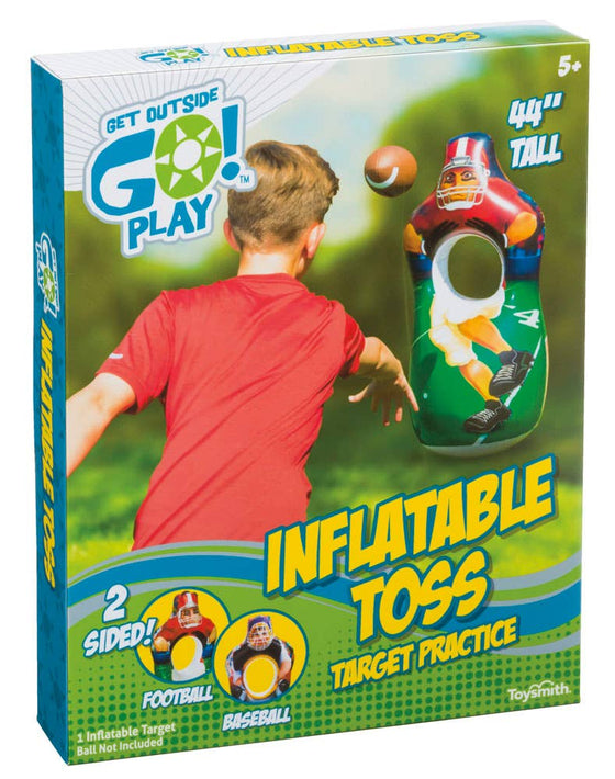 Inflatable Sports Toss Game, Football / baseball by Toysmith at Confetti Gift and Party