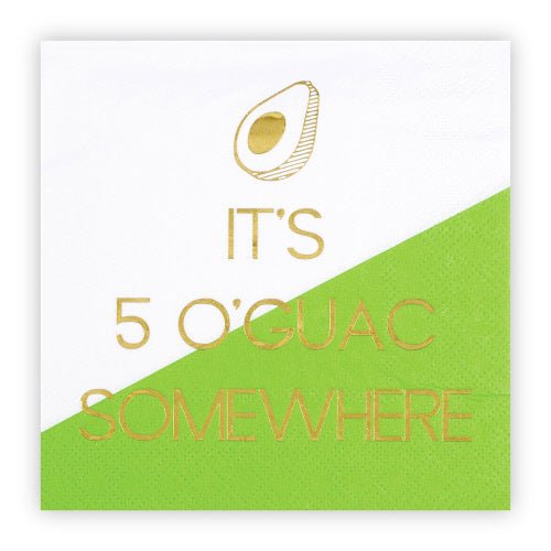 It's 5 O'Guac Somewhere Napkins - #confetti-gift-and-party #-Slant