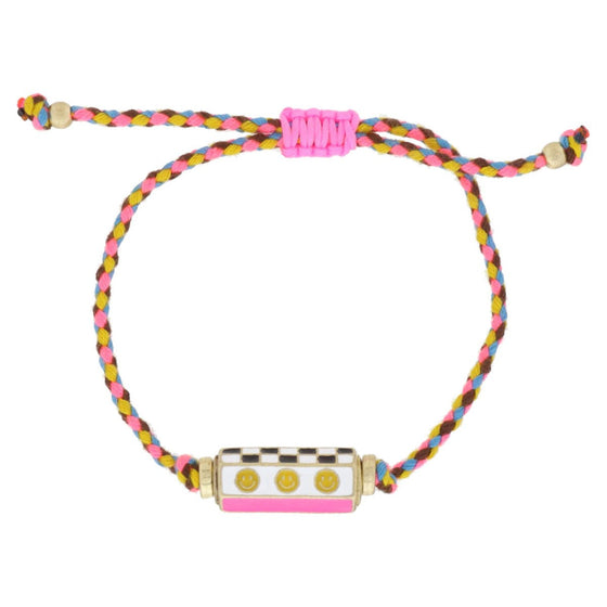 Kids 6 sided enamel cylinder bar bracelet by Confetti Interiors at Confetti Gift and Party