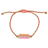 Kids 6 sided enamel cylinder bar bracelet by Confetti Interiors at Confetti Gift and Party