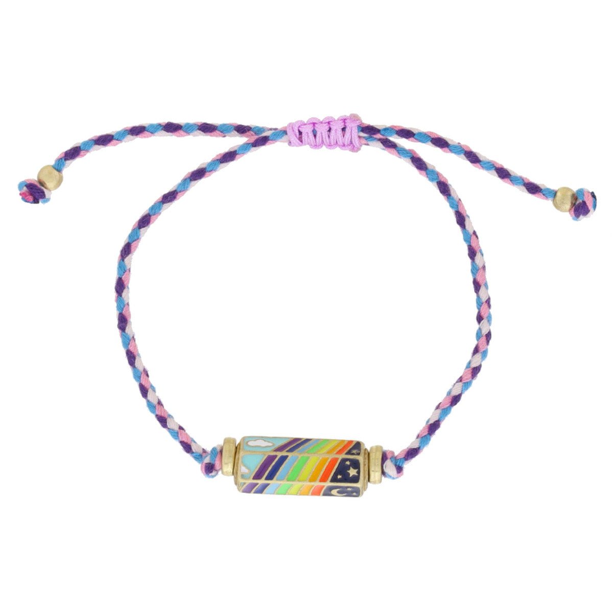 Kids 6 sided enamel cylinder bar bracelet by Confetti Interiors at Confetti Gift and Party