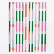  Large Notebook | Line It Up Pink & Green - #confetti-gift-and-party #-Mary Square