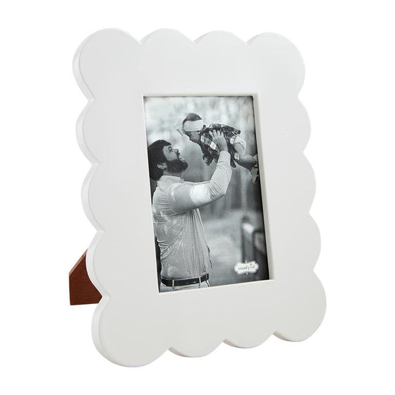 Large Scalloped Lacquer Picture Frame - #confetti-gift-and-party #-Mud Pie