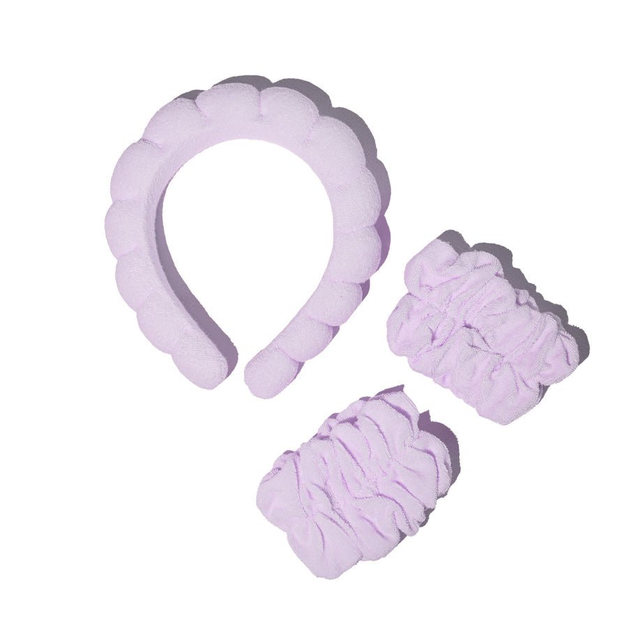 Lavender Headband & Wristband Set Musee BathConfetti Interiors