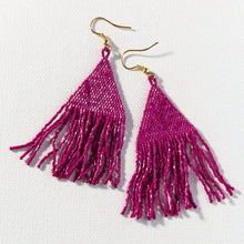 Magenta Luxe Petite Fringe Earring 3.25" - #confetti-gift-and-party #-Ink + Alloy