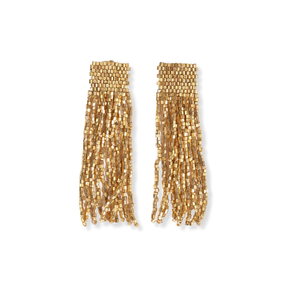 Marilyn Solid Bead Fringe - Gold - #confetti-gift-and-party #-Ink + Alloy