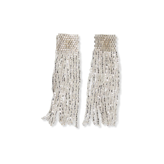 Marilyn Solid Bead Fringe - Silver - #confetti-gift-and-party #-Ink + Alloy